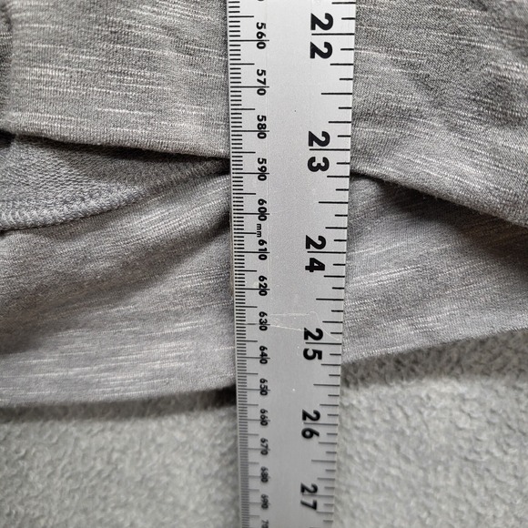 Pink Victorias Secret Women Sweatshirt Large Gray Hoodie 1/4 Zip Logo Spellout - Picture 6 of 9